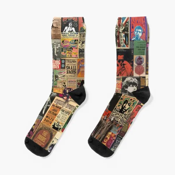 

Rock N Roll Stories Crew Socks Ankle Black Best Knee High Mens Women