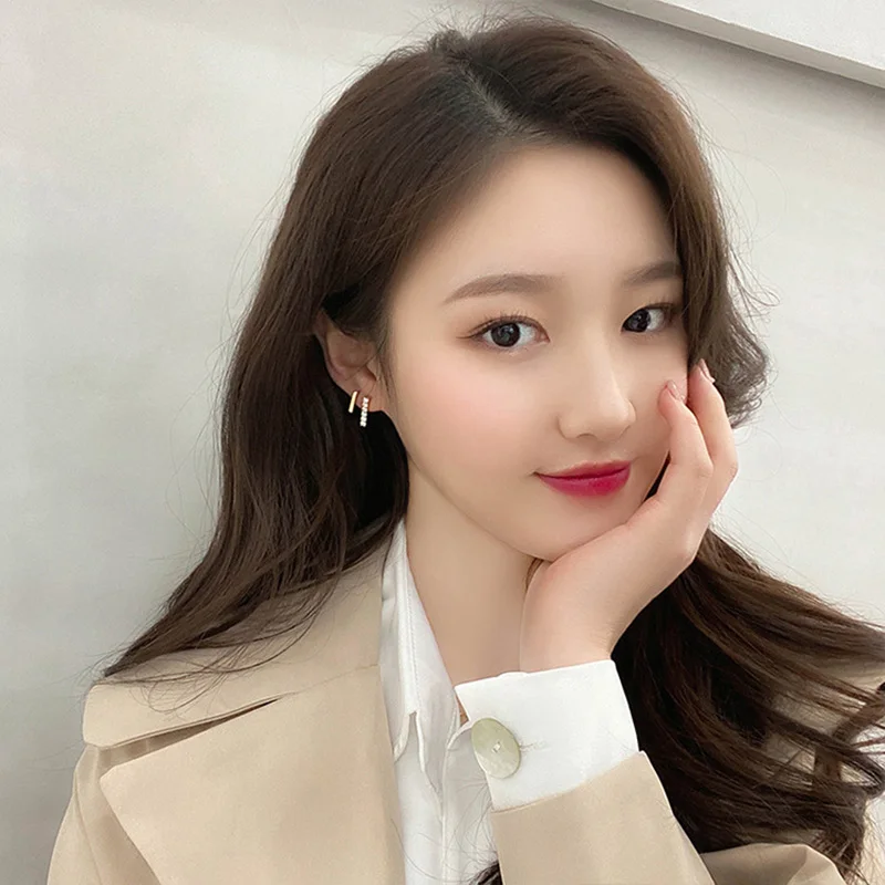 Женские серьги-гвоздики в виде квадратных бусин | Украшения и аксессуары