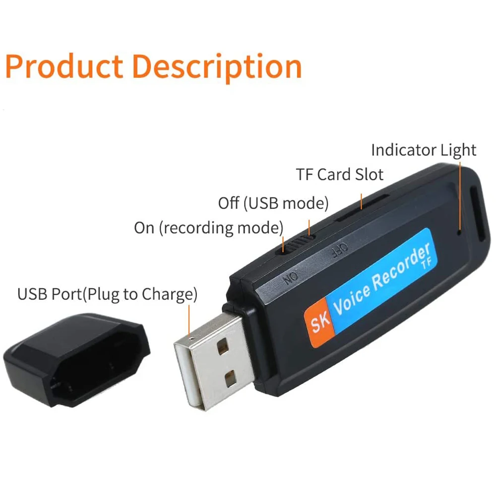 Мини диктофон маленький U диск 8 ГБ 16 32 USB ручка для записи голоса флэш накопитель