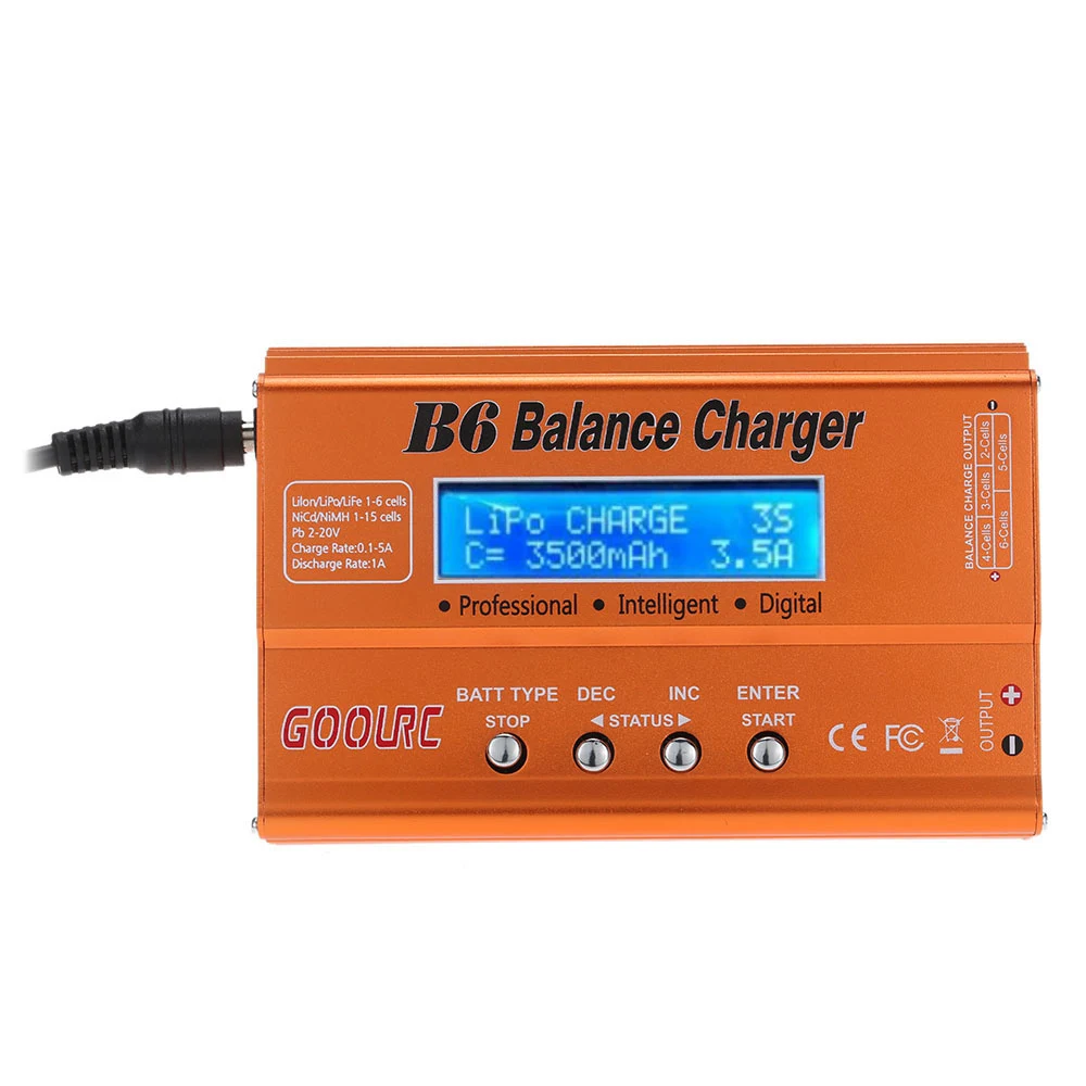 Оригинальное многофункциональное зарядное устройство GoolRC B6/зарядное Dis для