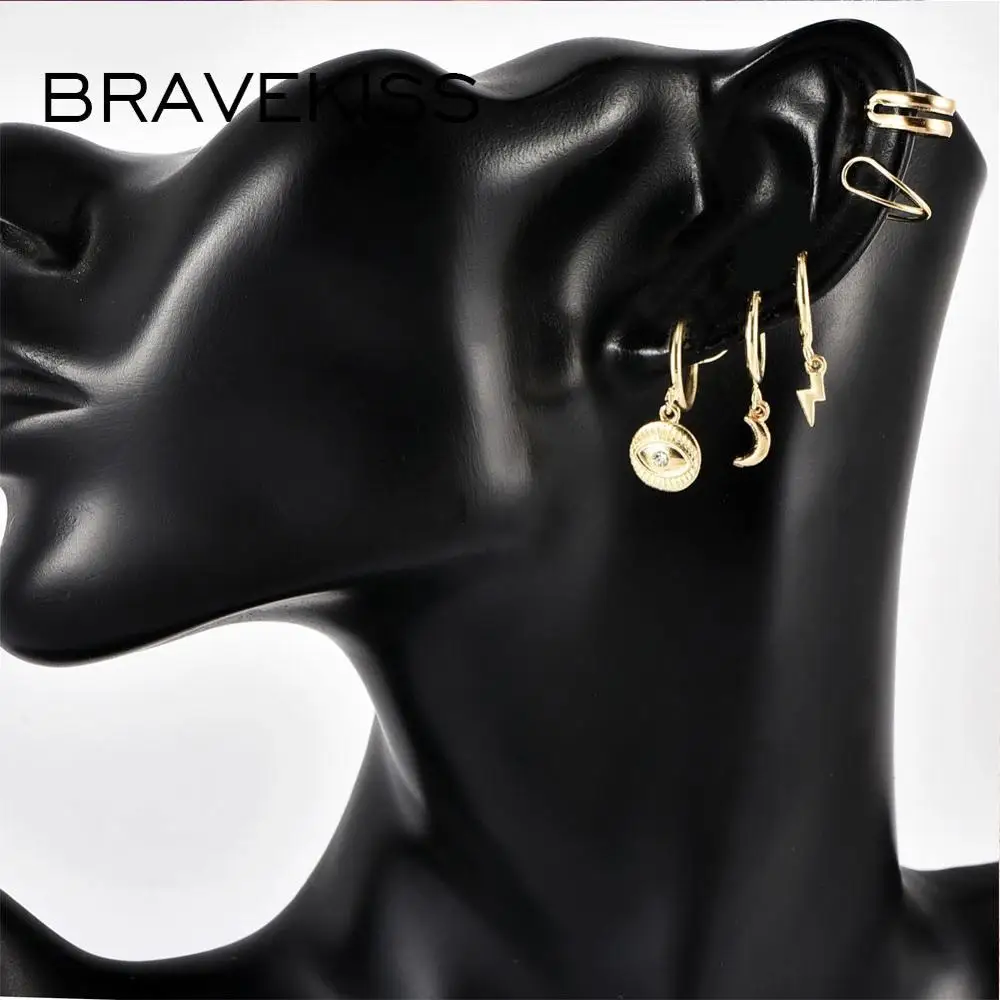 BRAVEKISS погодные маленькие серьги Набор сделай сам для женщин из нержавеющей стали