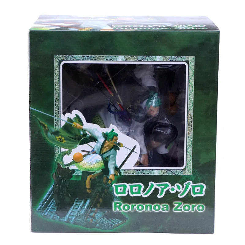 

36CM One Piece Anime Figure Roronoa Zoro figure Kimono Three Swords Style Roof Action Figure Collectible Model Doll Toys