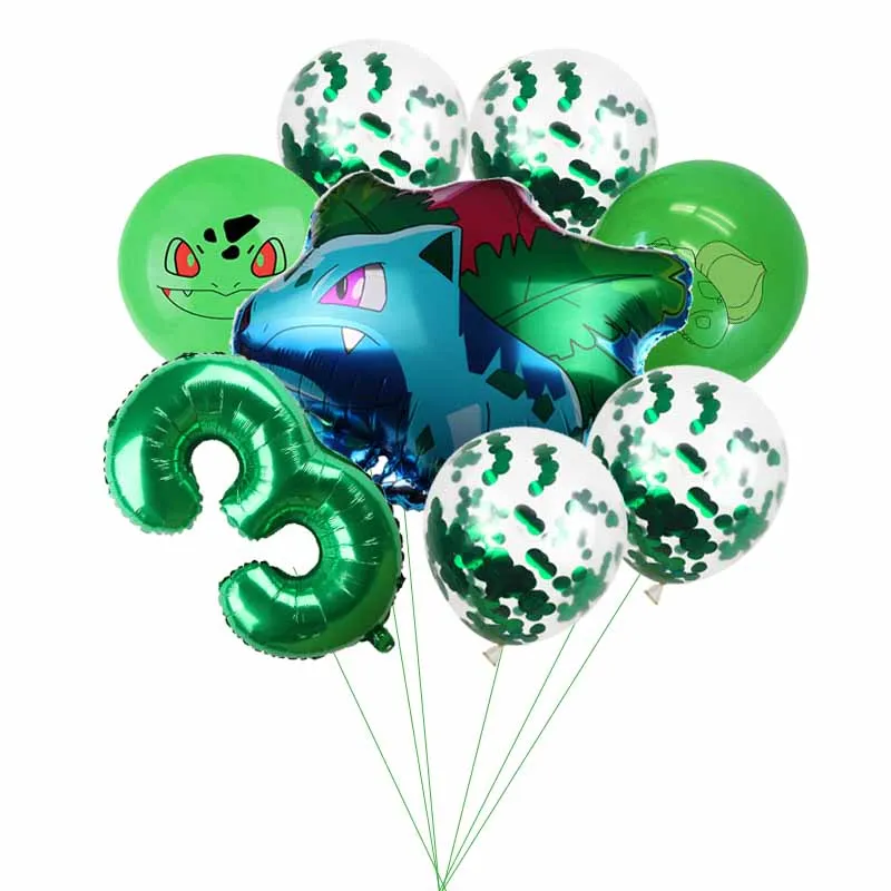 1 комплект Пикачу Покемон Дженни черепаха Алюминий набор воздушных шариков с