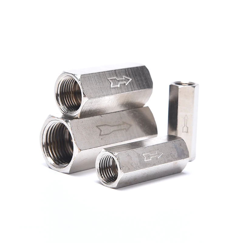 1 шт. 1/8 &quot1/4&quot 3/8 &quot1/2&quot BSP латунный пневматический с резьбой обратный клапан