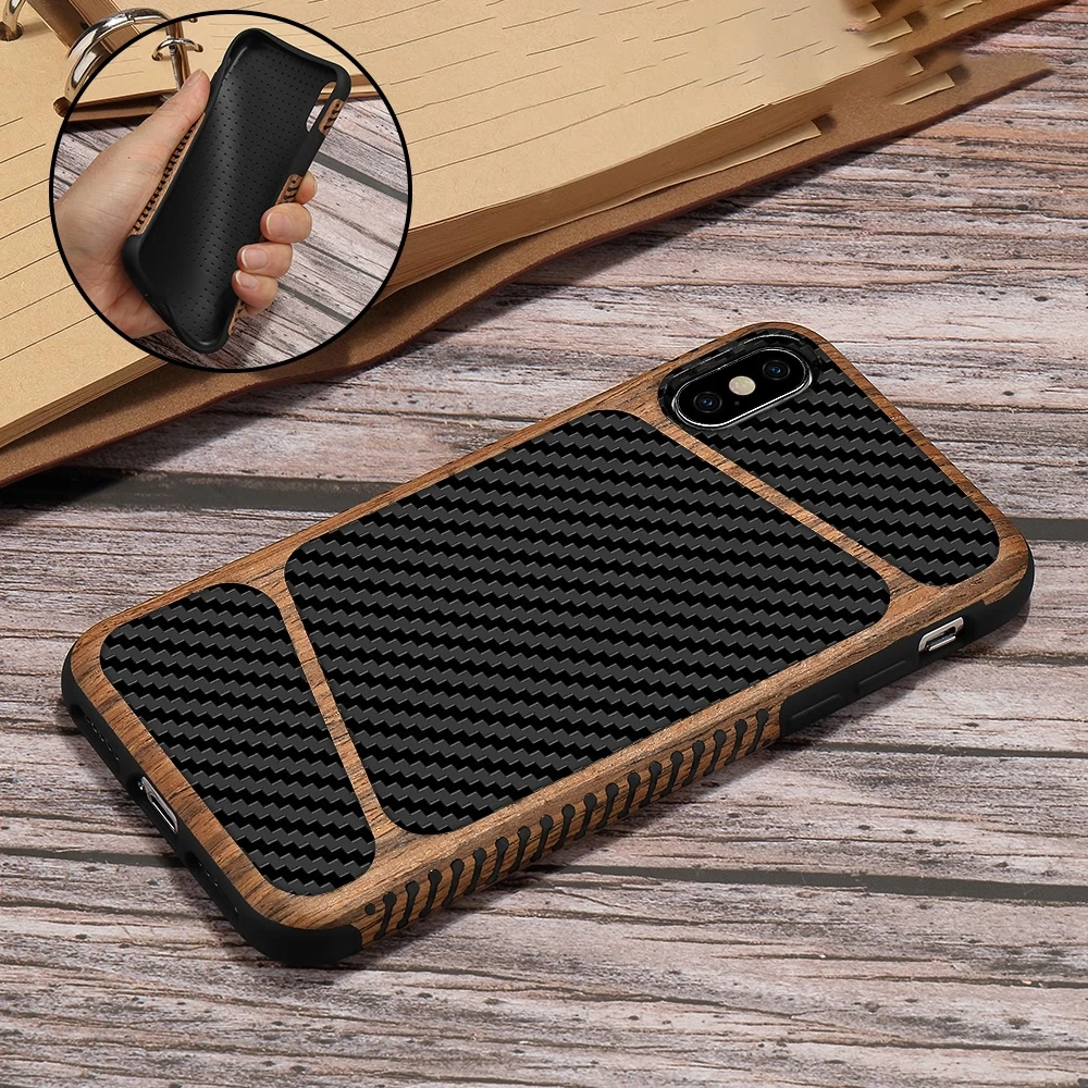 Pepmune винтажный мягкий чехол из углеродного волокна для iPhone X Xr Xs 7 8 Plus Мужская