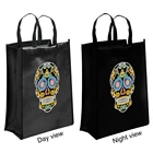 Хэллоуин мультфильм Животные утюгом переводная сумка через плечо набор для алмазной живописи светящийся DIY тепловой пресс Эко сумки для покупок
