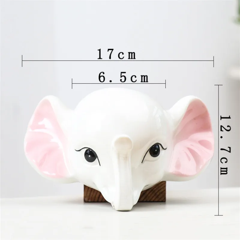 Мультяшные цветочные горшки с милым слоном суккулентное растение керамический