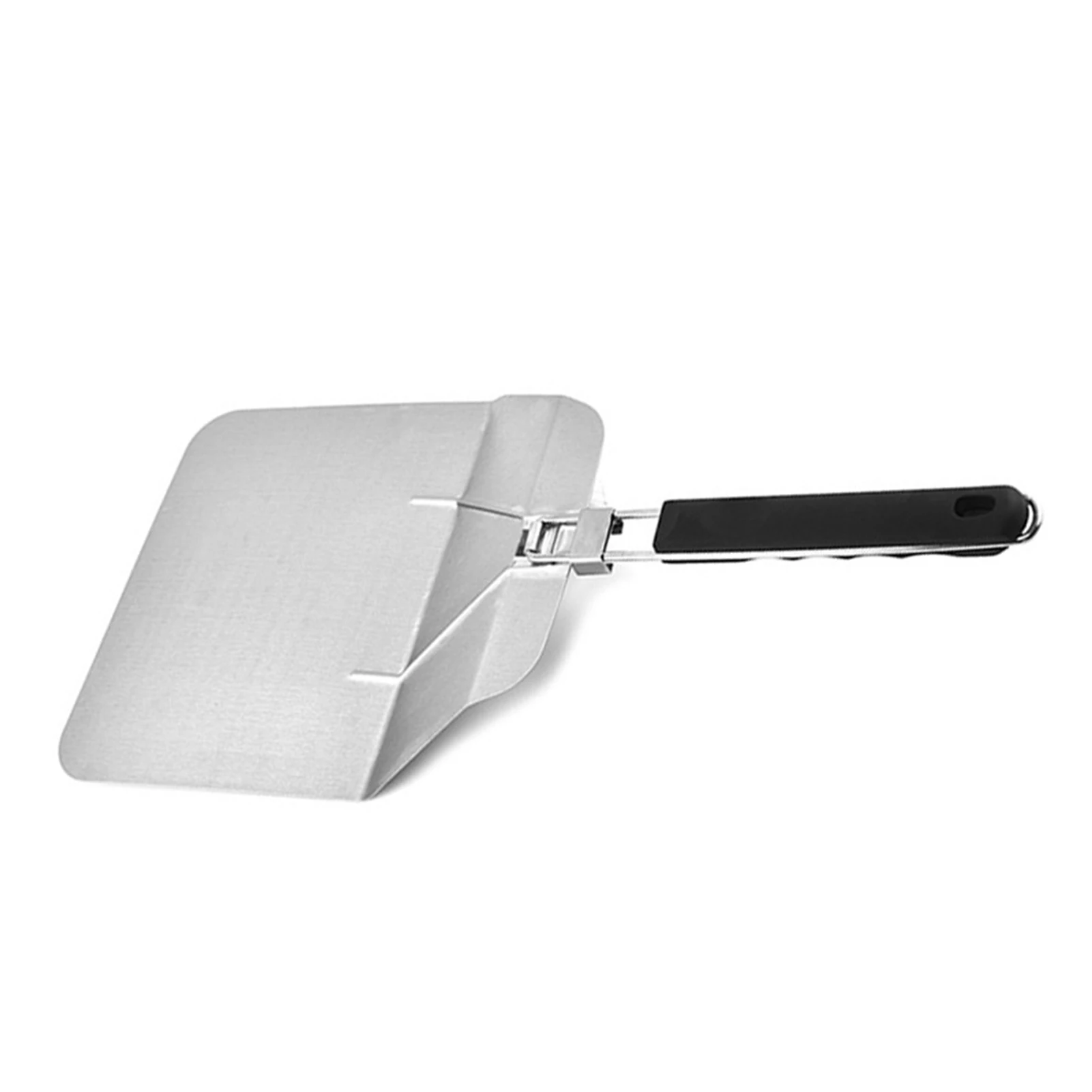 

New Arrival Stianless Steel Pizza Turning Large Pizza Peel Pizza Tool Folding Handle Perforated Pizza Shovel