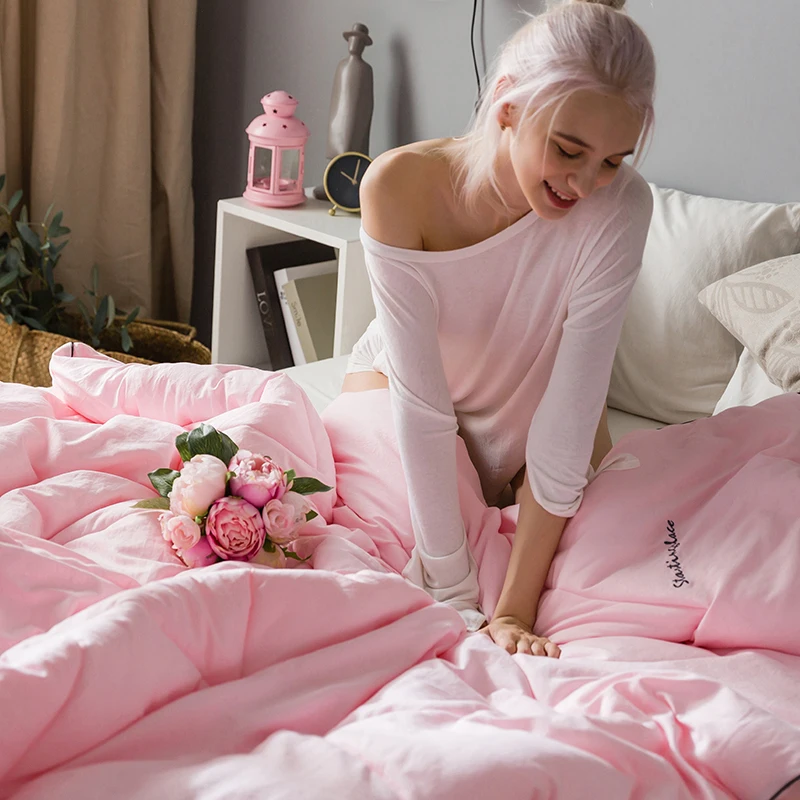Multicolor Choose Soft Quilt Blanket High Quality Winter Comforter Filler King Queen Twin Size Superfine Fiber Down Duvet