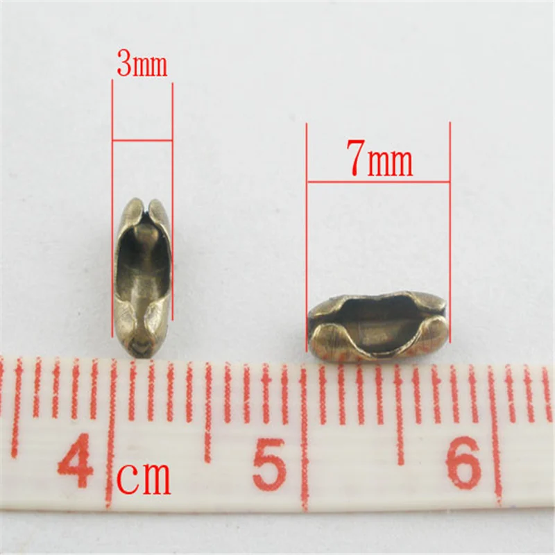 500 шт. Дорин коробка соединения шаровой цепи пряжки подходят 1 5 мм-2 мм сплав