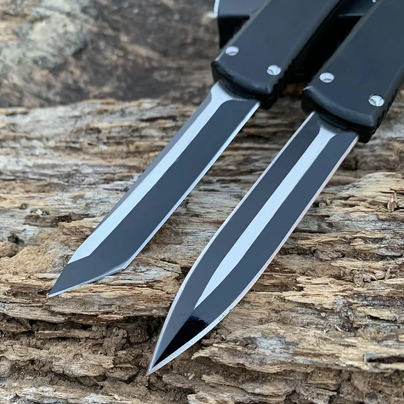 

Hot folding knife Zinc alloy Handle tactical self defense knife outdoor camping hunting pocket edc tool