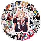 Аниме наклейки на бензопилу, 2 стиля, 50 шт., Power Himeno Hayakawa Aki Reze Higashiyama Kobeni Stikers, водонепроницаемые ПВХ детские игрушки