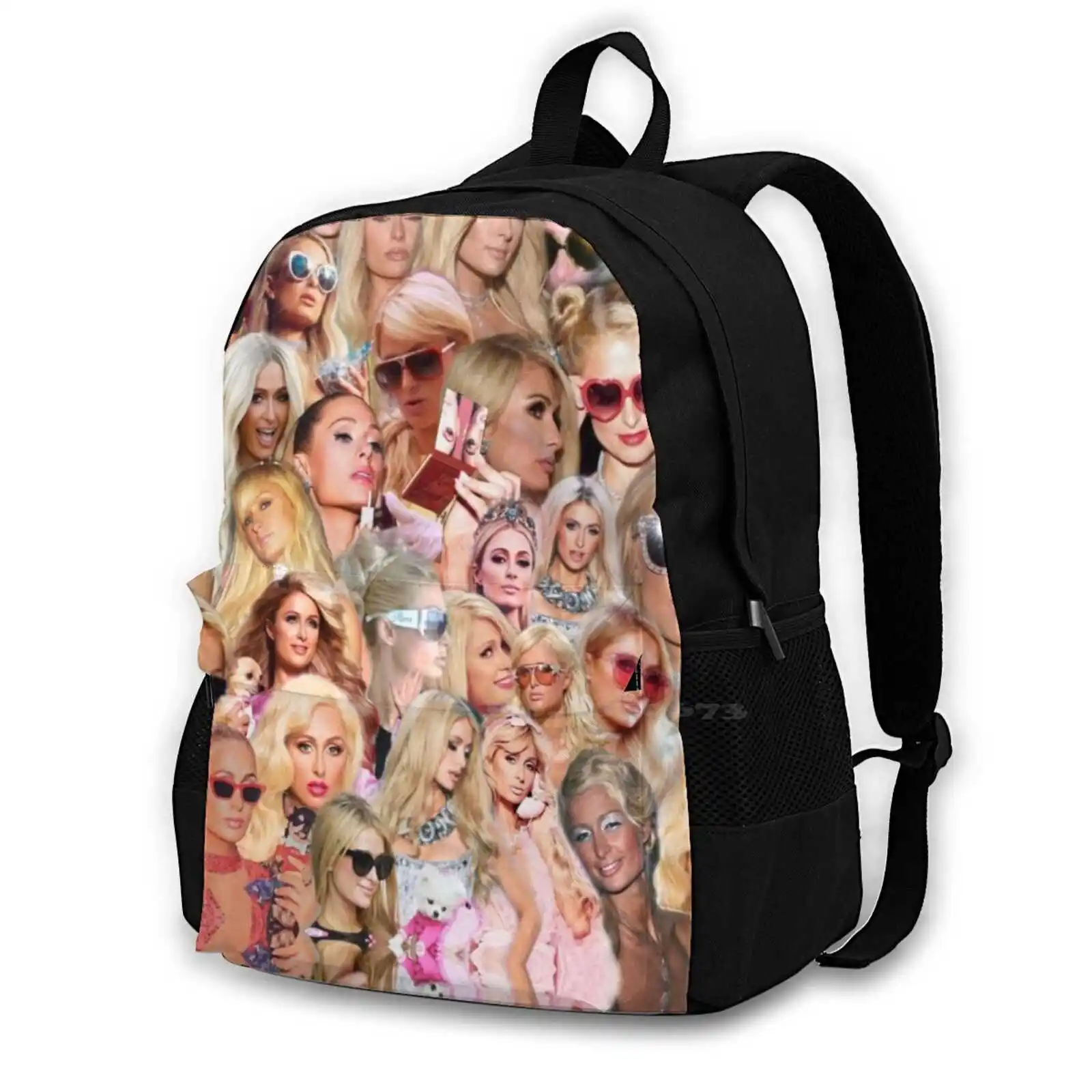 School Bags For Teenage Girls Laptop Travel Bags Hilton Lady Gaga Pop Popart Pop Art Kardashian Kanye Britney Spears
