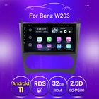 Авторадио мультимедийный плеер для Mercedes Benz W203 W209 W219 A Class A160 C-Class C180 C200 CLK200 C230 SWC GPS 2.5D экран