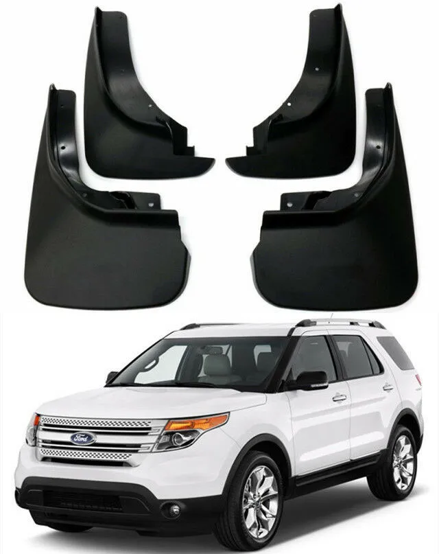 

4pcs Molded Car Mudguards fender Front Rear Mud Flaps For 2011-2019 Ford Explorer Mudflaps Splash Guards Car fender Flares