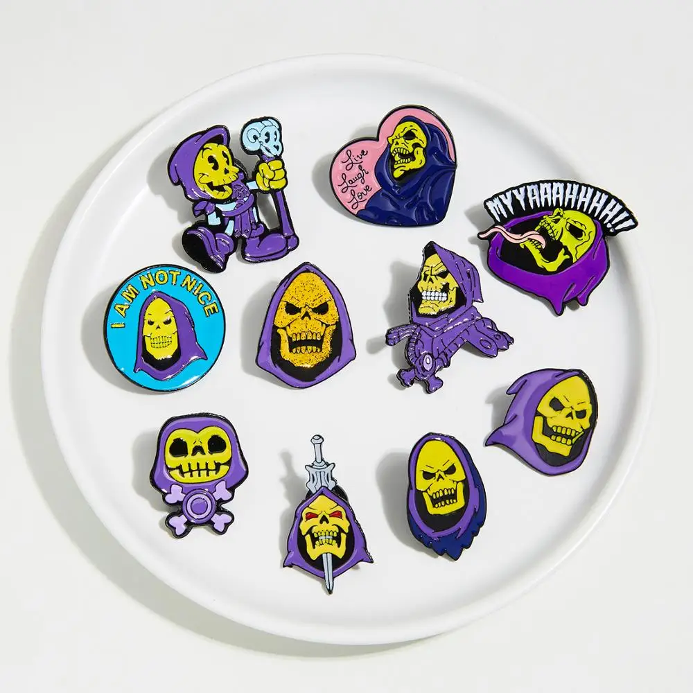 Металлическая брошь из сплава в виде рыбы-кои панды медведя змеи кролика набор