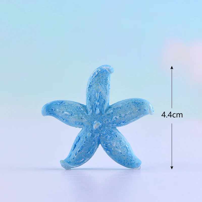 Colorful Ocean star Starfish Shells Ornament Mini Crafts Micro Landscape Miniatures Fairy Garden Decor Fish tank Accessories 1PC |