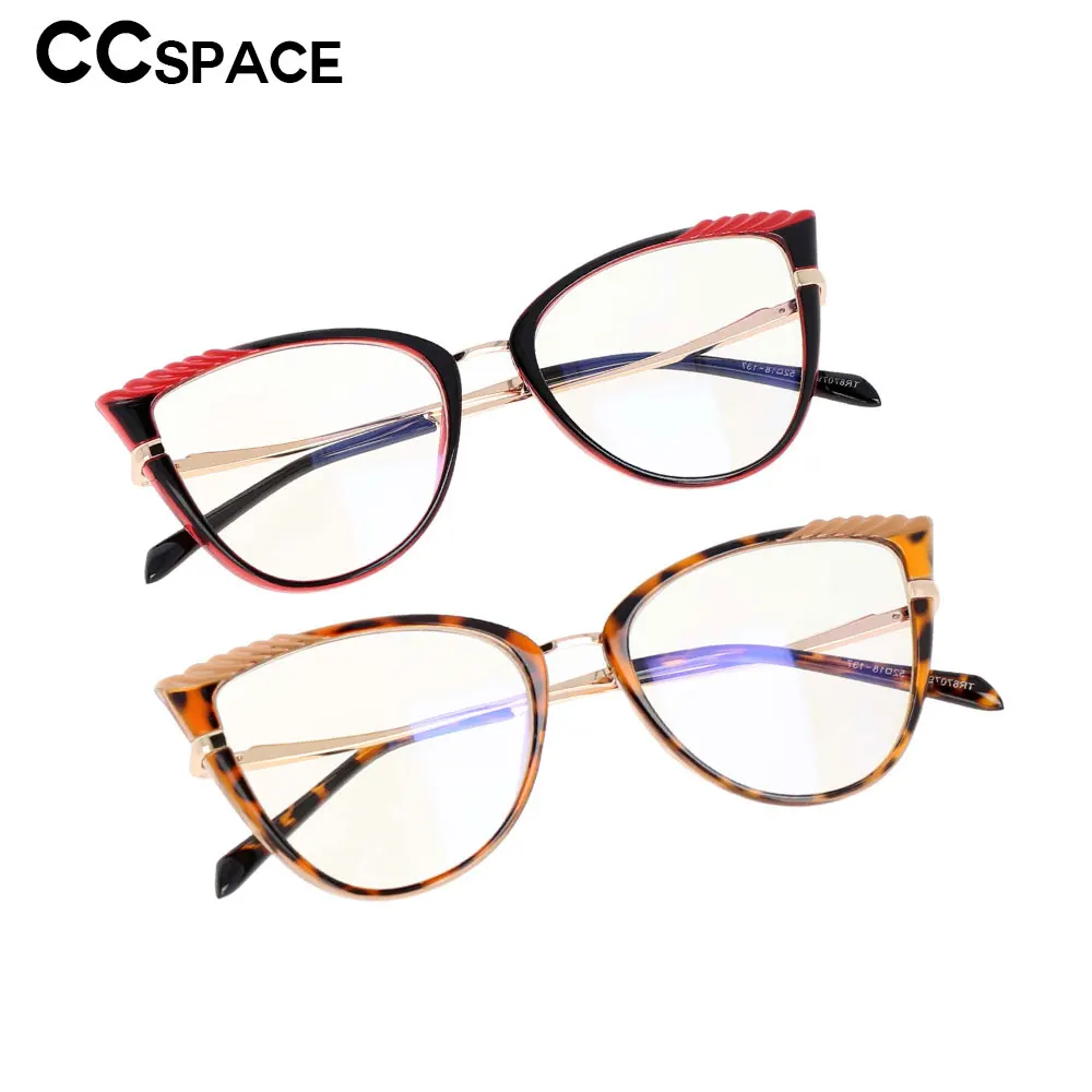 

53191 Tr90 Exquisite Cat-Eye Anti-Blue Spectacle Frame Men Women Optical Fashion Computer Glasses
