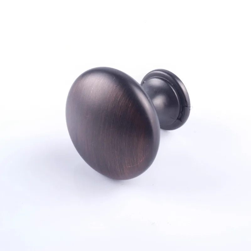 Яркая хромированная круглая ручка для мебели с одним отверстием простая ящика