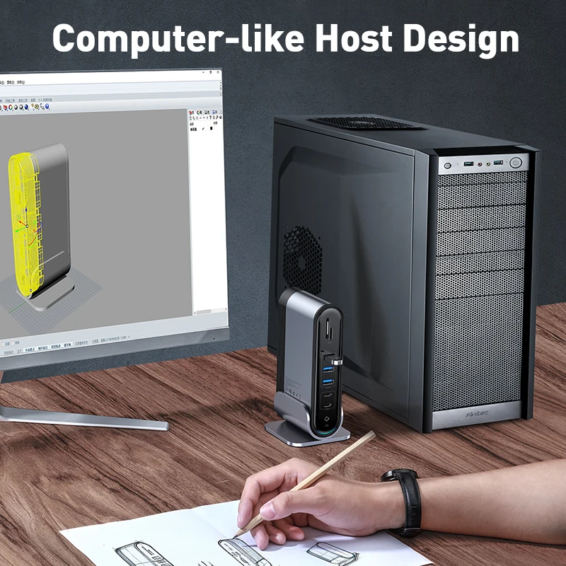 Baseus 16 в 1 USB C концентратор type C для мульти HDMI RJ45 VGA USB 3,0 2,0 с адаптером питания док-станция для MacBook Pro type-c концентратор