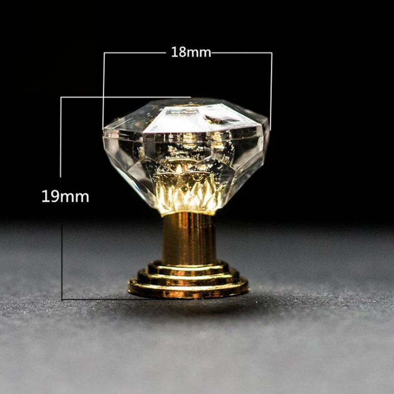 10 шт. акриловые бусины с украшением в виде кристаллов ручки шкафа ящика Потяните