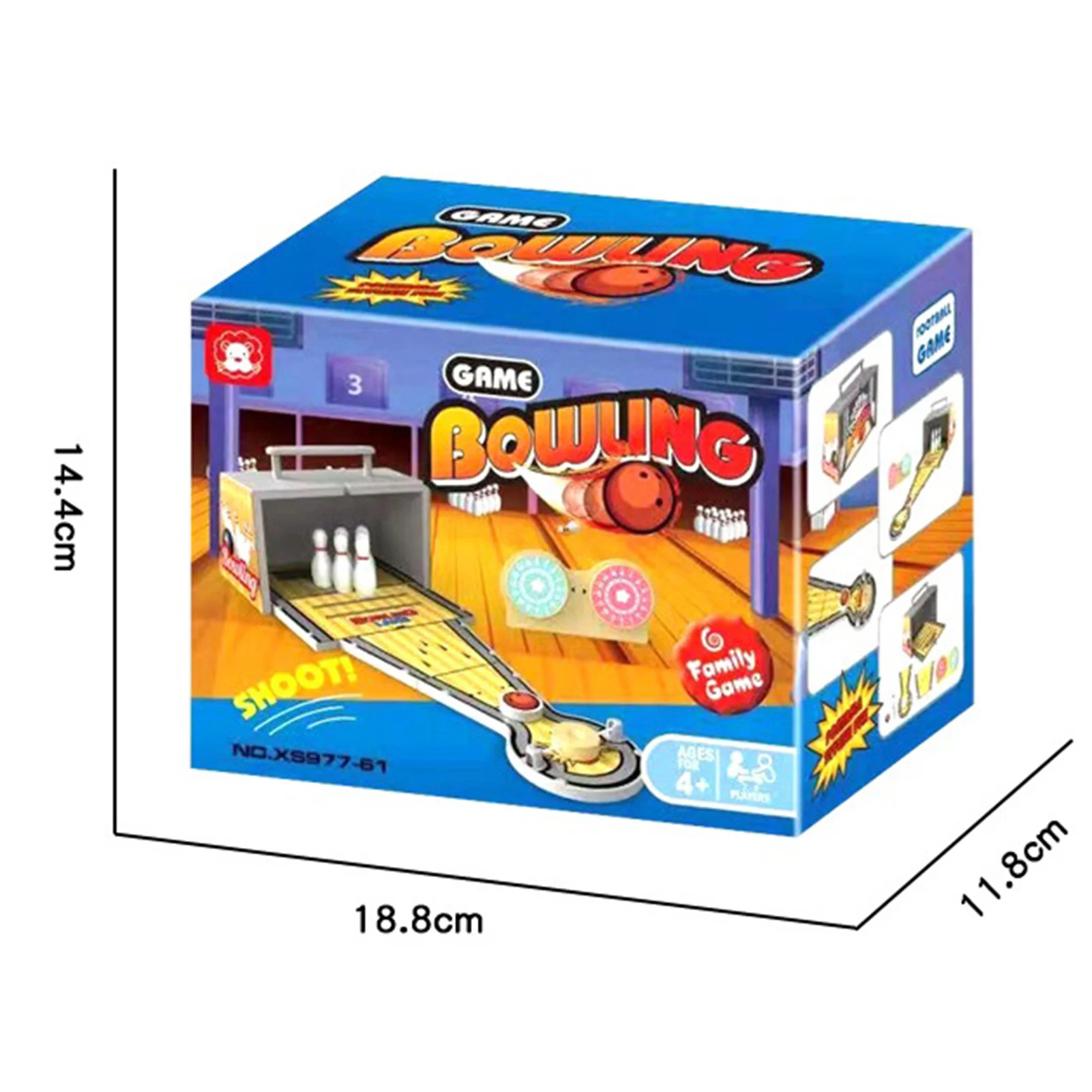 

New Wooden Mini Desktop Bowling Game Toy Set Fun Indoor Parent-Child Interactive Table Game Educational Sport Toy Child Gift