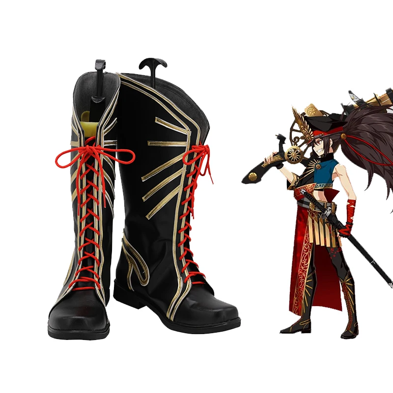 

Обувь для косплея Ода Нобунага FGO Fate Grand Order сапоги для взрослых, обувь для Хэллоуина, костюм для вечерние на заказ