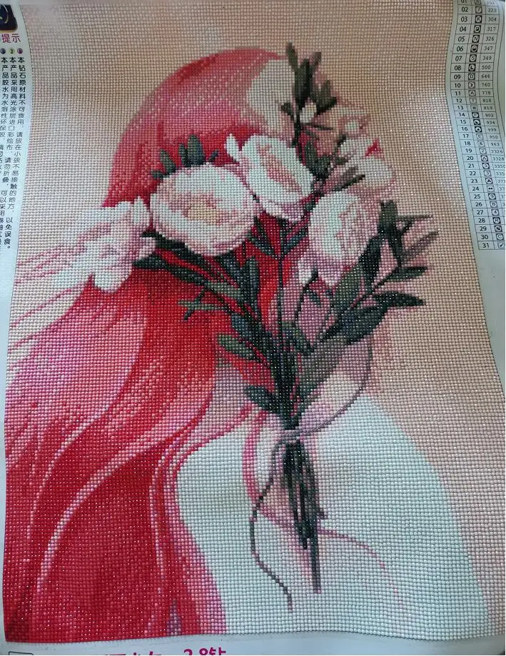 

50X68cm DIY Full Diamond Painting Cross Stitch Pretty Girl Mosaic Making Diamond Decorative Paintings Home Decor