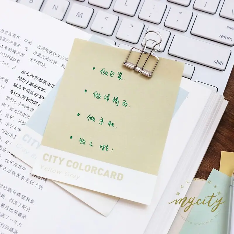 250 листов креативный цветной блокнот пантона для сообщений квадратный офисный