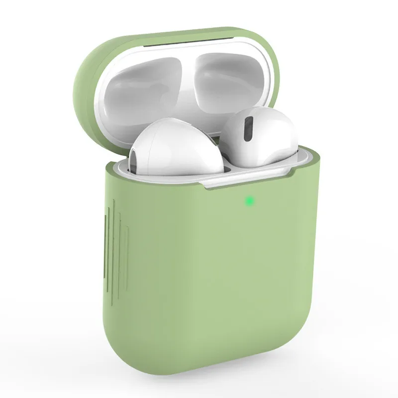 ТПУ Силиконовые чехлы для Airpods 1/2 защитный аксессуар чехол прозрачный Ультратонкий чехол противоударный держатель для Air Pods 2nd - Цвет: 9