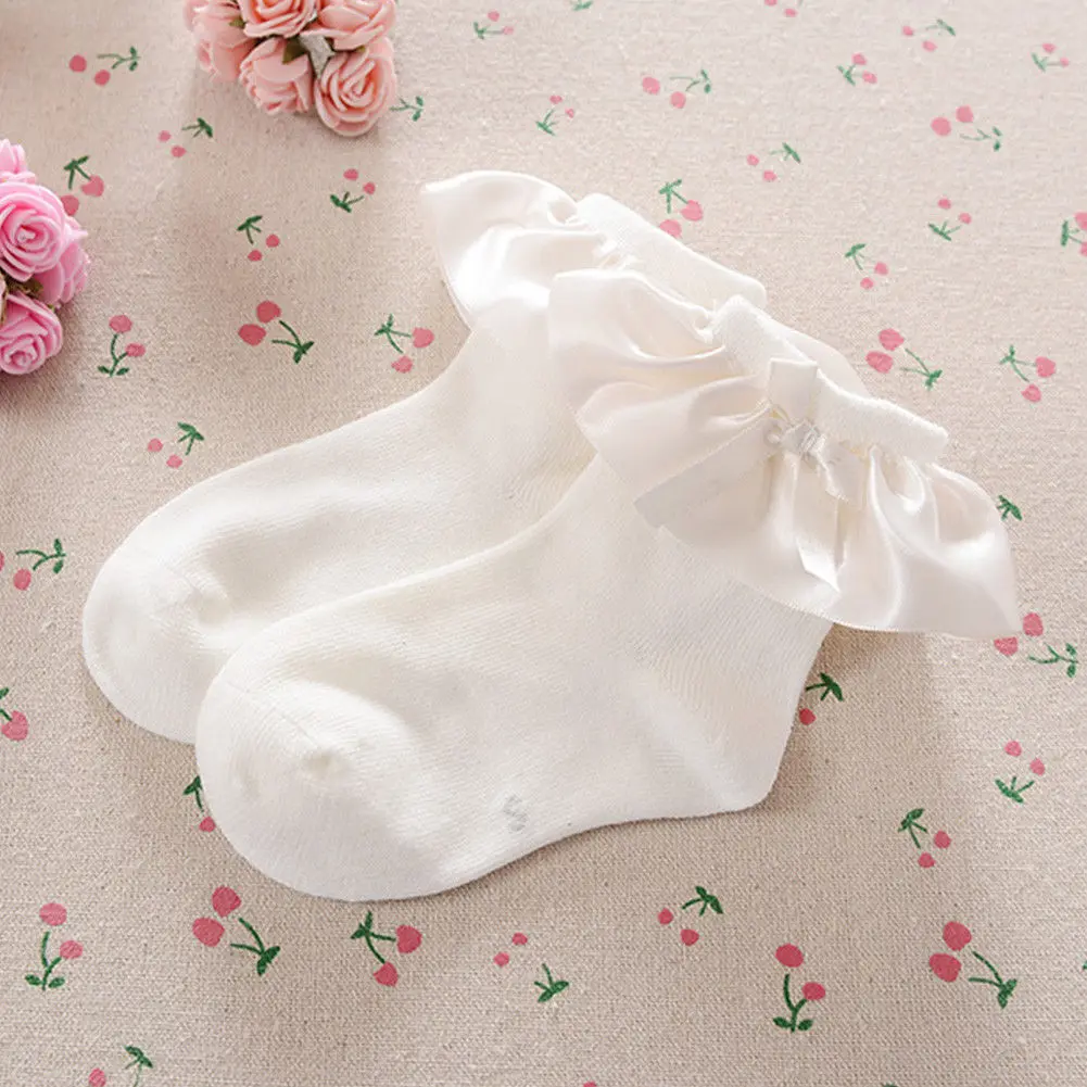 

Girls Socks Anti-slip Sock Infant Toddler Newborn Princess Ruffle Lace Sock For Baby Girls Kids Summer 0-8Years