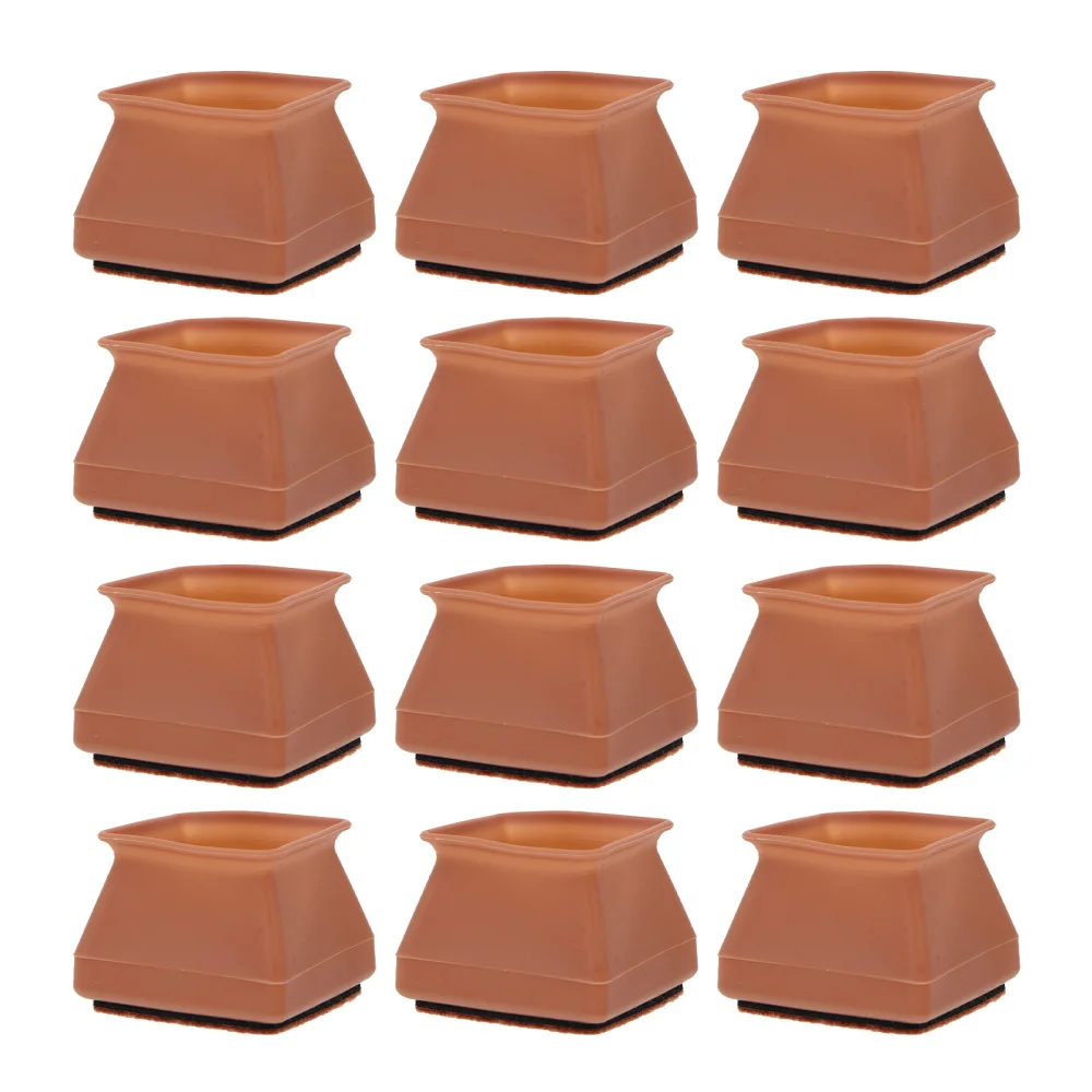 

16Pcs Square Shape Table Feet Mat Chair Feet Caps Non-skid Feet Protectors