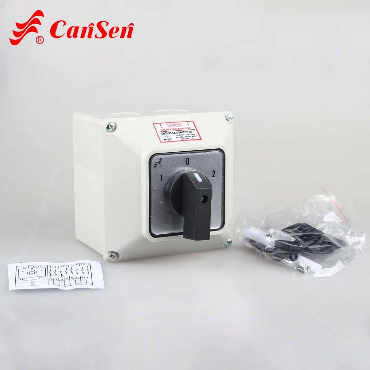CANSEN LW26 25 CA20 Ith 25A поворотный кулачковый переключатель 1 0 2 4 полюса с большим