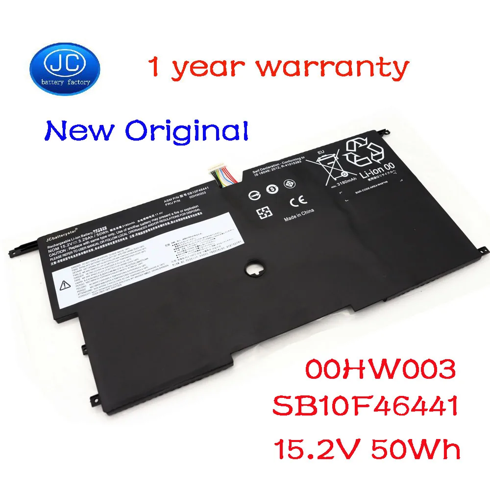 JC оригинальный 00HW003 SB10F46441 Аккумулятор для ноутбука Lenovo ThinkPad X1 углерода Gen3 2015