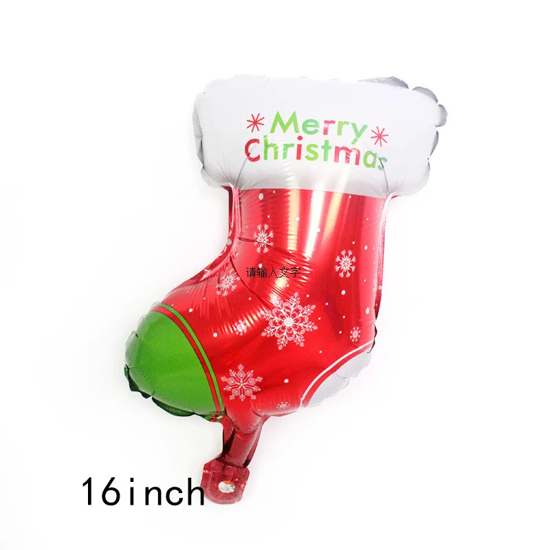 09 Merry Christmas party hotel mall Christmas birthday party celebration decoration Christmas balloon set balloon - Цвет: 09