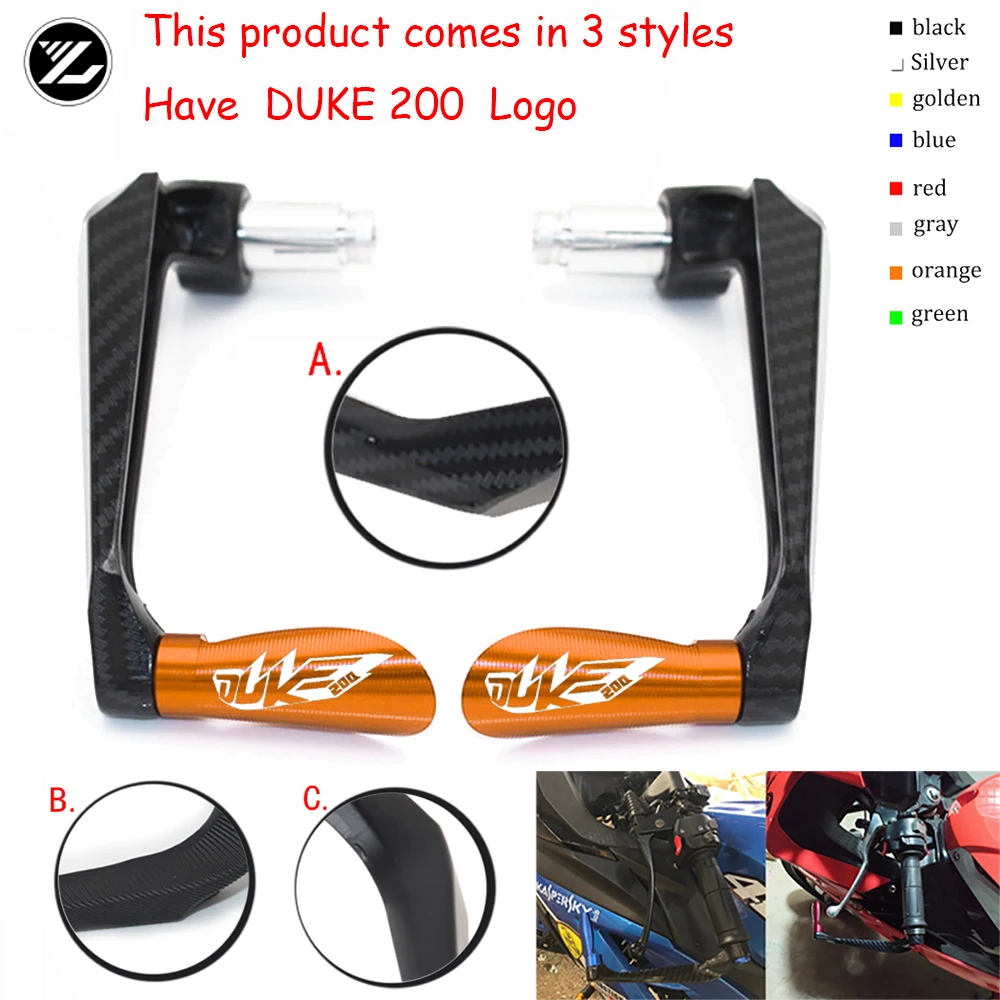 

Motocycle Handlebar Handle grips Bar Ends Brake Clutch Levers Guard Protector For KTM 200 Duke Duke200 2014 2015