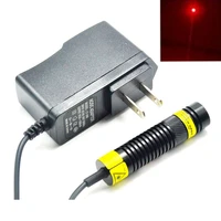 focusable 648nm 650nm 250mw red laser dot module 16x68mm w 5v adapter