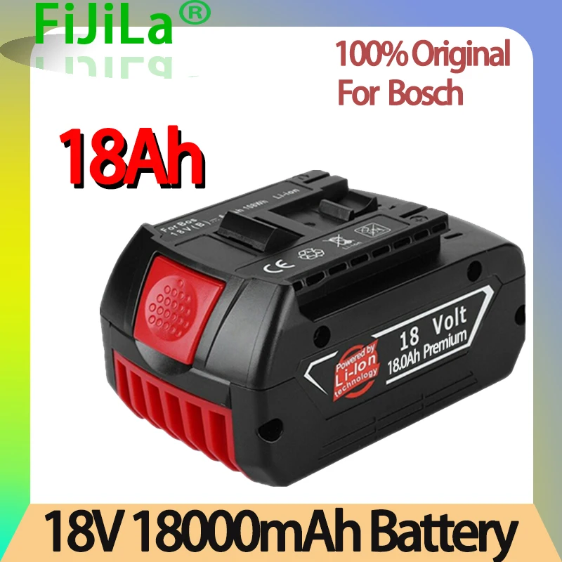 

2021 New original Bosch 18V 18ah standby rechargeable lithium battery portable replacement BAT609 with Bosch drill charger