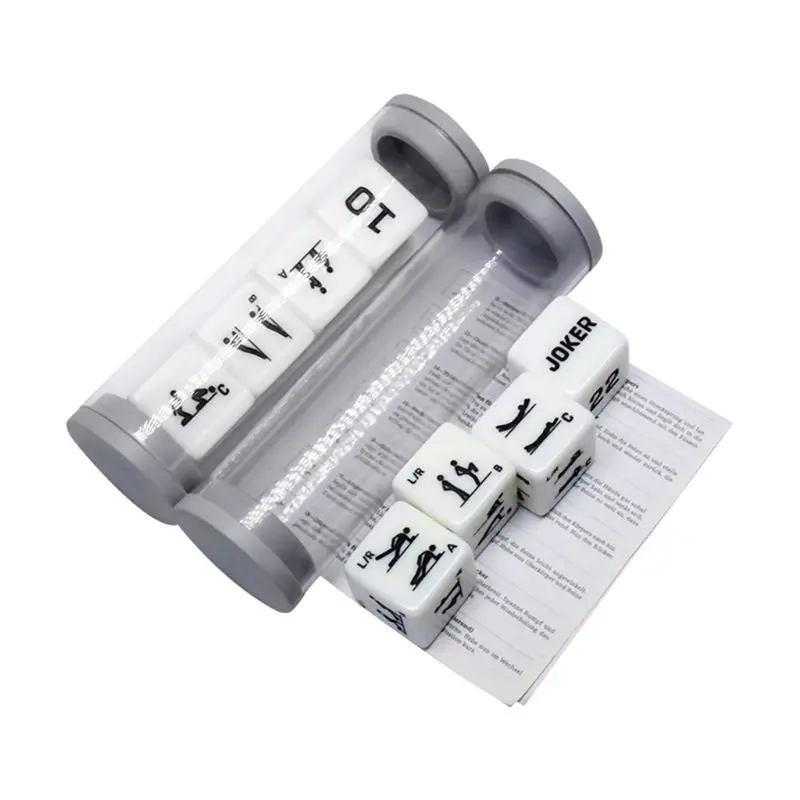 

4Pcs/Set Fitness Sports 6-Sided Cube Dice Exercise Workout Training Equipment Party Game Entertainment Toy