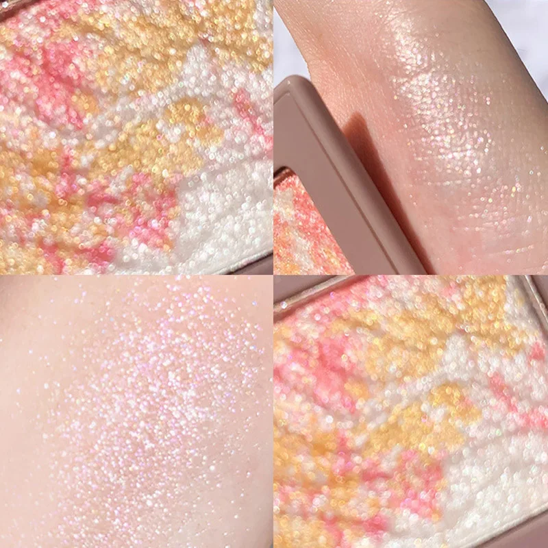 

Shimmer Highlighter Monochrome Eye Shadow Palette Face Body Makeup Waterproof Highlight Make up Contour Face High Gloss Powder