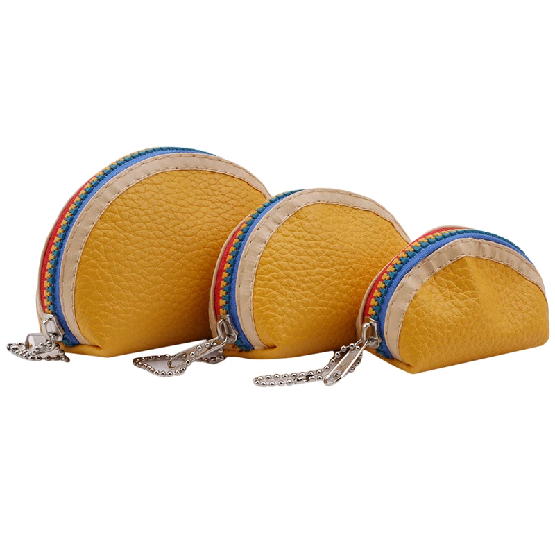 

2019 3Pcs/Set Girls Zipper Coin Purse Lovely Mini Women Wallet Pouch Key Headset Organiser Storage Bag Case Hot Sale Slim Wallet