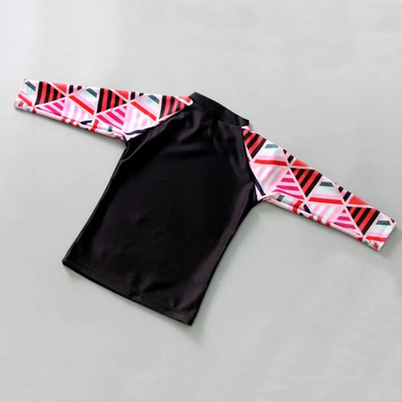 Мальчики девочки купальник Двойка непроницаемый для солнечных набор Рашгард