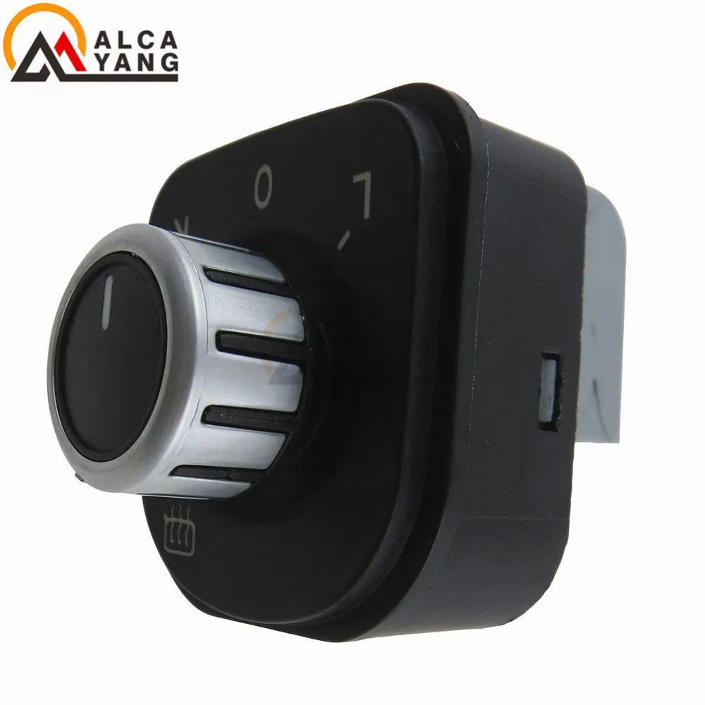 New Chrome Power Side Mirror Adjust Switch Knob Fit Jetta MK5 Golf MK6 Rabbit Eos Passat B6 3C Tiguan 1K0 959 565 5ND959565B | Автомобили