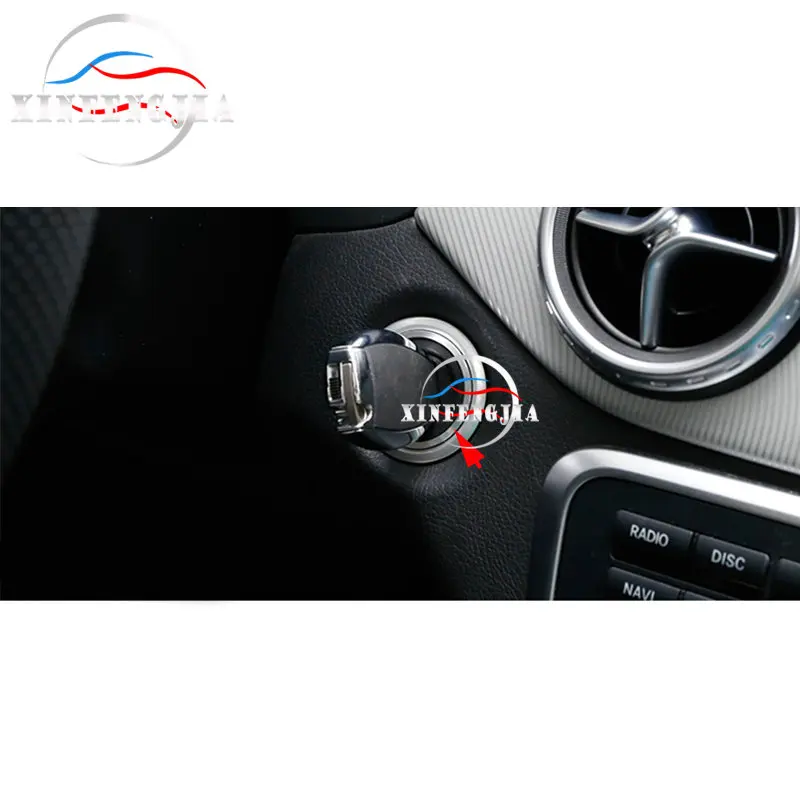 Сплав зажигания ключ запуска двигателя кольцо Крышка отделка для всех Mercedes-Benz