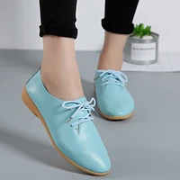 genuine leather summer loafers shoes women casual shoes moccasins soft pointed toe ladies footwear women flats shoes female