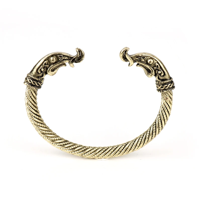 Подростковый браслет с головой дракона модные аксессуары Винтажные Ювелирные