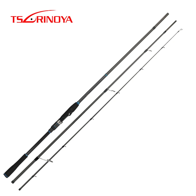 

TSURINOYA Long Casting Inshore Spinning Fishing Rod Detective 3.0m 3.3m 3 Section Medium Power FUJI Guide Reel Seat Seabass Rod