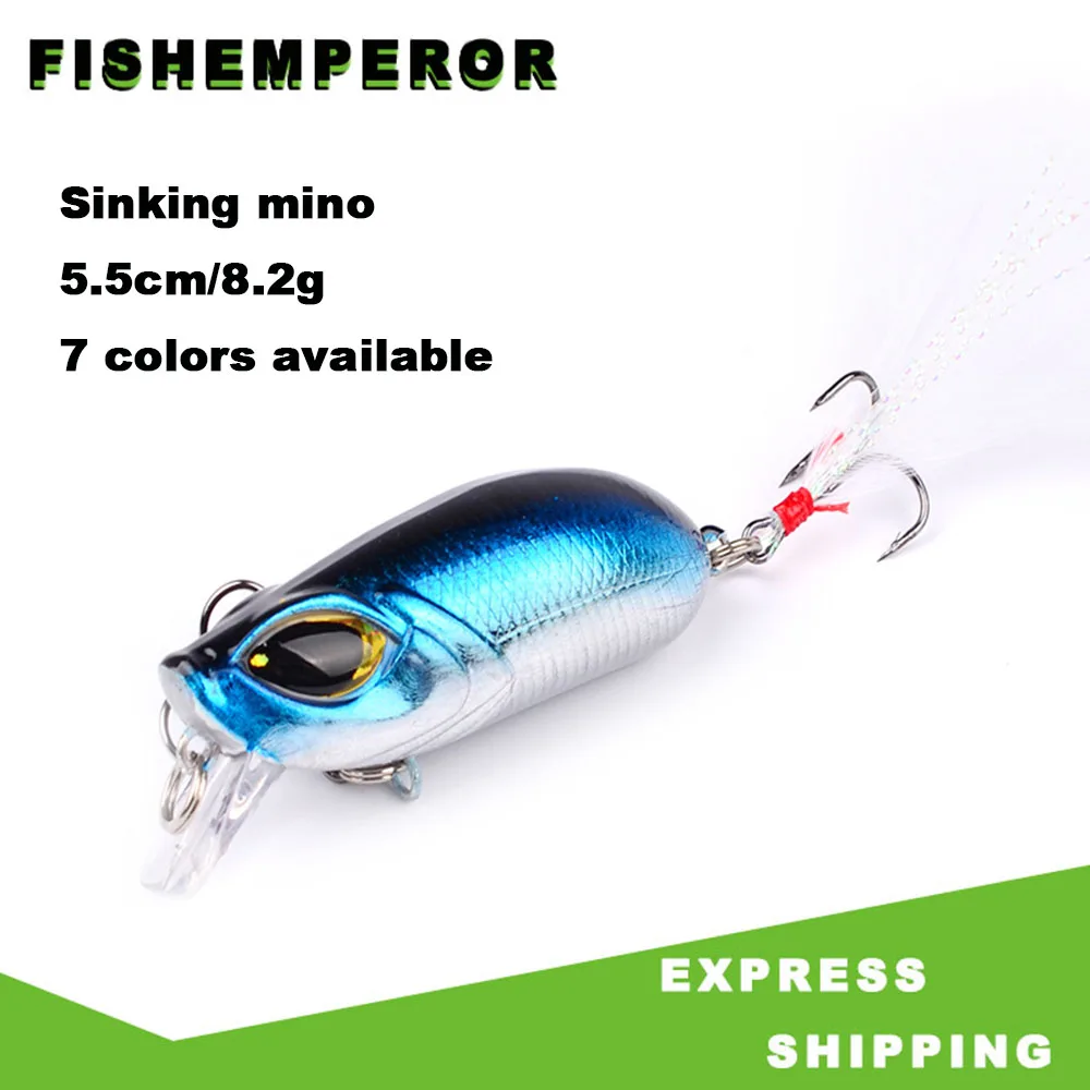 

1pcs Fishing Lures Laser Minnow Hard Aritificial Wobblers Crankbait Plastic Baits Pesca Isca 5cm 8g Bass Pike Lure Allblue