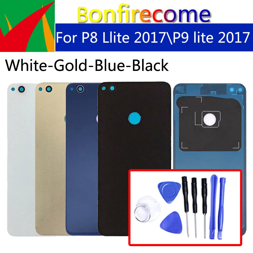 Заднее стекло для Huawei P8 Lite 2017 задняя крышка аккумулятора Замена P9 Корпус Корпуса