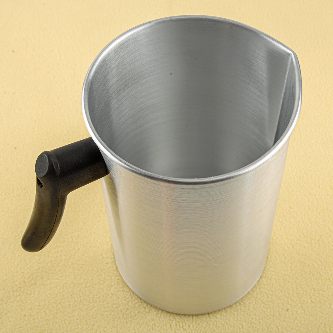 

Silver Aluminium Melting Pouring Pot DIY Cup Jug Pitcher for Craft Wax Lipstick Candle Soap Making 3L Watering Plants